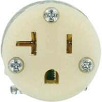 Hospital Grade Extension Plug Connector, 5-20R, Nylon O-Max