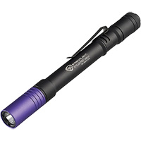 Lampe stylo UV avec port de recharge micro USB Stylus Pro, DEL, Corps en Aluminium, piles Rechargeable, Compris O-Max