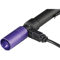 Lampe stylo UV avec port de recharge micro USB Stylus Pro, DEL, Corps en Aluminium, piles Rechargeable, Compris O-Max