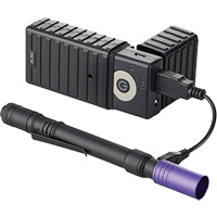 Lampe stylo UV avec port de recharge micro USB Stylus Pro, DEL, Corps en Aluminium, piles Rechargeable, Compris O-Max