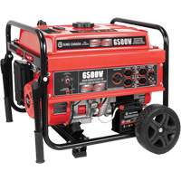 Electric Start Gas Generator with Wheel Kit, 6500 W Surge, 5000 W Rated, 120 V/240 V, 20 L Tank O-Max