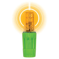 Lampe &agrave; DEL tr&egrave;s lumineuse Rocket II pour les fouets d'avertissement style &agrave; douille 1156, Clignotement, Ambr&eacute;e O-Max