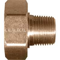 Swivel Connector, 1/2" Dia, Brass O-Max