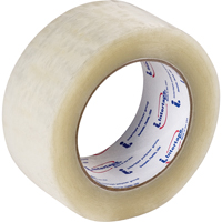 Box Sealing Tape, Hot Melt Adhesive, 1.6 mils, 50 mm (2") x 132 m (433') O-Max