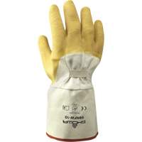 99NFW Heavy-Duty Gloves, 10/Large, Rubber Latex Coating, Cotton Shell O-Max